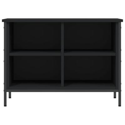 Schoenenkast 69x35x50 cm bewerkt hout zwart