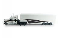 JAMARA RC Amerikaanse vrachtwagen 46,5 cm 1:34 wit 3 delig - thumbnail