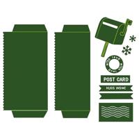 Vaessen Creative • snij- en embossingmallen postzakjes 13st. - thumbnail