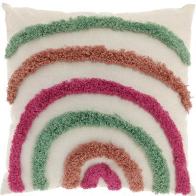 Unique Living kussen ricca roze/groen 45x45 cm | 6 stuks