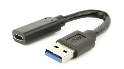 Gembird A-USB3-AMCF-01 USB-kabel 0,1 m USB A USB C Zwart