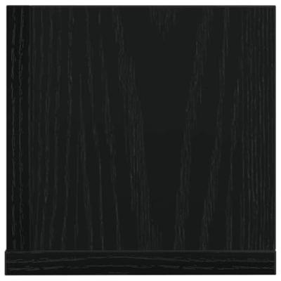 Wandschappen 2 st 100x16,5x16,5 cm bewerkt hout zwart Wandschappen 2 st 100x16,5x16,5 cm bewerkt hout zwart
