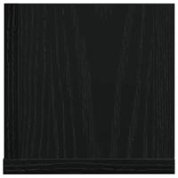 Wandschappen 2 st 100x16,5x16,5 cm bewerkt hout zwart - thumbnail