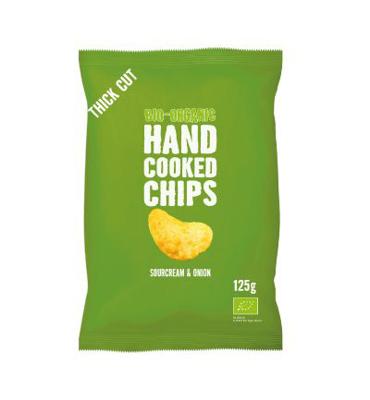 Chips handcooked sour cream & onion bio
