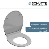 Duroplast WC-bril SLIM GREY met soft-close en quick-release, grijs - thumbnail