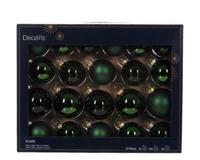 Kerstbal glas d7 cm dengroen ass 21st kerst Decoris - Decoris - thumbnail