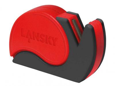 Lansky messenslijper 7 cm staal rood/zwart Lansky messenslijper 7 cm staal rood/zwart