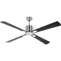 CasaFan ECO NEO III 132 BN-WN/SI WiFi Flügel Wenge/silber Plafondventilator 27 W (Ø x h) 132 cm x 360 mm Chroom (geborsteld) Met afstandsbediening, Timer, Met - thumbnail