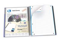 Collegeblok Oxford Office Essentials Europeanbook A4+ 4-gaats 120 vel assorti | 5 stuks - thumbnail