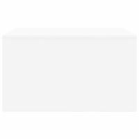 Salontafel met lades 70,5x70x40 cm wit - thumbnail