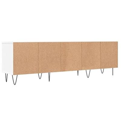 Tv-meubel 150x30x44,5 cm bewerkt hout wit