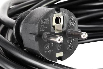 Basetech 1593780 Stroom Verlengkabel 16 A Zwart 3.00 m H05VV-F 3G 1,5 mm²