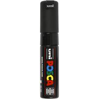 Uni Posca verfmarker 8k zwart - beitelpunt 8mm - thumbnail
