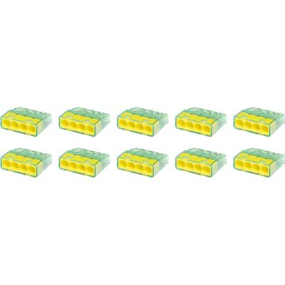 4-polige Gele Lasklem 0.2-2.5 mm² - 10 Stuks