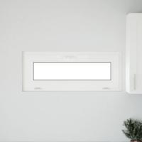 Kelderraam "RISOR" 100x40 cm Kantelbaar 3 Beglazing wit - thumbnail