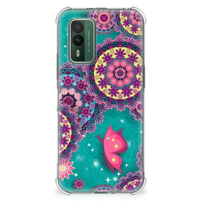 Nokia XR21 Back Cover Cirkels en Vlinders Nokia XR21 Back Cover Cirkels en Vlinders