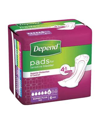 Depend Verband super+ 6 Stuks Depend Verband super+ 6 Stuks