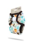 Petit Lulu Overbroekje Paddenstoelen (Mushrooms) - Newborn (2-6 kilo) - Klittenband - thumbnail
