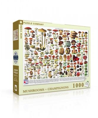New York Puzzle Company Paddenstoelen ~ Champignons - 1000 stukjes