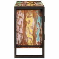 Wastafelonderkast met de deur Massief Gerecycled Hout, Ijzer - thumbnail