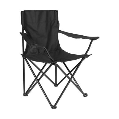 Opvouwbare campingstoel - zwart - 80x75x50 cm Opvouwbare campingstoel - zwart - 80x75x50 cm