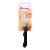 Metaltex basic line keukenmes 21.5 cm rvs/zwart - thumbnail