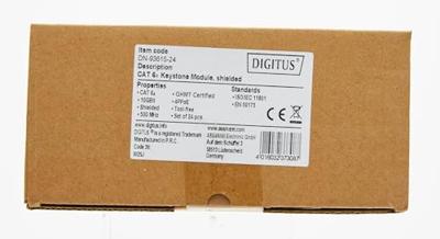 Digitus DN-93615-24 RJ45 Zilver kabel-connector Digitus DN-93615-24 RJ45 Zilver kabel-connector