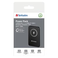 Verbatim Charge n Go Magnetic Wireless Powerbank 10000 mAh Fast Charge, Quick Charge 3.0, USB PD 3.0, Adaptive Fast Charge LiPo USB-C Zwart - thumbnail