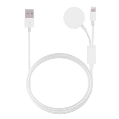 Multi-function 8 Pin Magnetic Charging Cable for iPhone / Apple Watch Length : 1m (White)