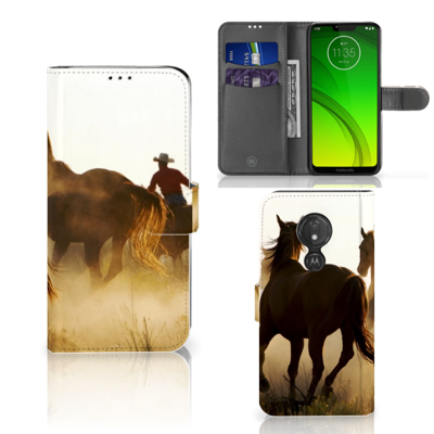 Motorola Moto G7 Power | Telefoonhoesje | Met pasjeshouder | Design Cowboy Motorola Moto G7 Power | Telefoonhoesje | Met pasjeshouder | Design Cowboy