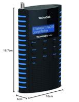 TechniSat TECHNIRADIO Solar - draagbare DAB-radio (DAB+, FM, hoofdtelefoonaansluiting, opladen via zonnepaneel, IPX 5 spatwaterdicht) zwart/blauw - thumbnail