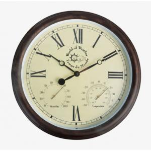 Buitenklok met thermometer en hygrometer ⌀ 38 cm Buitenklok met thermometer en hygrometer ⌀ 38 cm