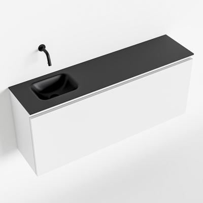 MONDIAZ OLAN 120cm toiletmeubel talc. LEX wastafel urban links geen kraangat MONDIAZ OLAN 120cm toiletmeubel talc. LEX wastafel urban links geen kraangat