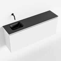 MONDIAZ OLAN 120cm toiletmeubel talc. LEX wastafel urban links geen kraangat - thumbnail