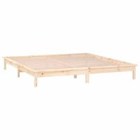Bedframe LED massief hout 150x200 cm - thumbnail