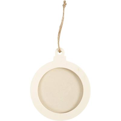 Creativ Company Lijst, hangende decoraties, d: 0,5 cm, d 8 cm, 24 stuk/ 1 doos Creativ Company Lijst, hangende decoraties, d: 0,5 cm, d 8 cm, 24 stuk/ 1 doos