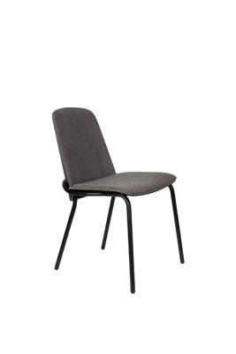 Zuiver Eetkamerstoel 'Clip' Stof, kleur Antraciet Zuiver Eetkamerstoel 'Clip' Stof, kleur Antraciet