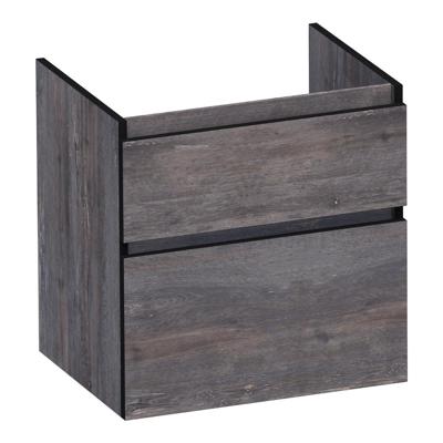 Brauer Delight Edge - Onderkast - 60 cm - met 2 Softclose Lades Greeploos en 1 Sifon Uitsparing - Driftwood