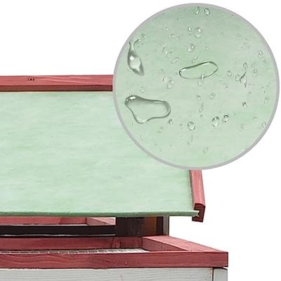 Konijnenhok 303x60x86 cm massief grenen- en vurenhout rood