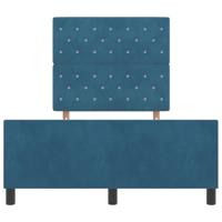 Bedframe met hoofdeinde Donkerblauw 120 x 200 cm Fluweel - thumbnail