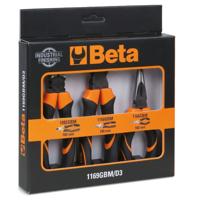 Beta 1169GBM/D3 Tangenset bestaande uit een combinatietang | een lange punttang en een zijkniptang. Twee componenten handgreep | industriële afwerking - thumbnail