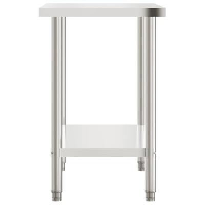 VidaXL Keukenwerktafel 110x55x85 cm roestvrij staal VidaXL Keukenwerktafel 110x55x85 cm roestvrij staal