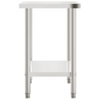 Keukenwerktafel 110x55x85 cm roestvrij staal - thumbnail