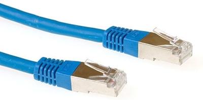 ACT Blauwe 5 meter LSZH SFTP CAT6A patchkabel met RJ45 connectoren