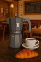 Italiaans koffiezetapparaat - PEZZETTI - ITALEXPRESS - Aluminium - 6 kopjes - Blauw - thumbnail