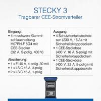 AS Schwabe STECKY 3 400V CEE 60510 CEE-stroomverdeler 400 V 32 A - thumbnail
