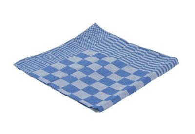 Theedoek Cleaninq blok marine 65x65cm blauw 6 stuks