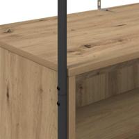 Kledingrek met opslag Bruin 100 x 44 x 160 cm Bewerkt hout - thumbnail