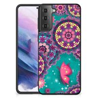 Samsung Galaxy S21 Plus Leuk Telefoonhoesje Cirkels en Vlinders - thumbnail