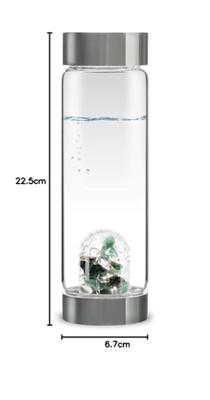 VitaJuwel ViA Vitality Glas Waterfles met Edelstenen - 500ml
